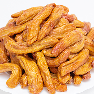 whole dried bananas with a beautiful amber color, natural sweetness, and a perfect chewy texture.