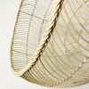 Edge detail of natural rattan pendant light