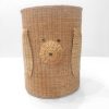 Handwoven dog-shaped natural rattan basket PT.SB118]