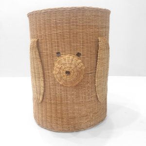 Handwoven dog-shaped natural rattan basket PT.SB118]