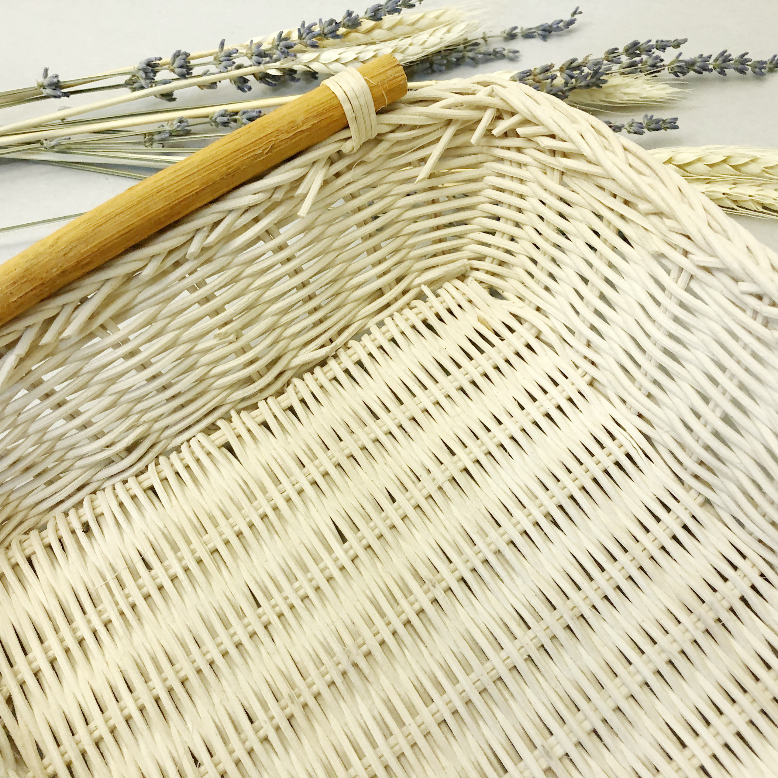Macro detail of the intricate rattan weave by Neuexport