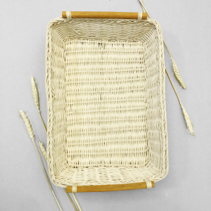 Eco-friendly natural rattan tray for modern interior styling